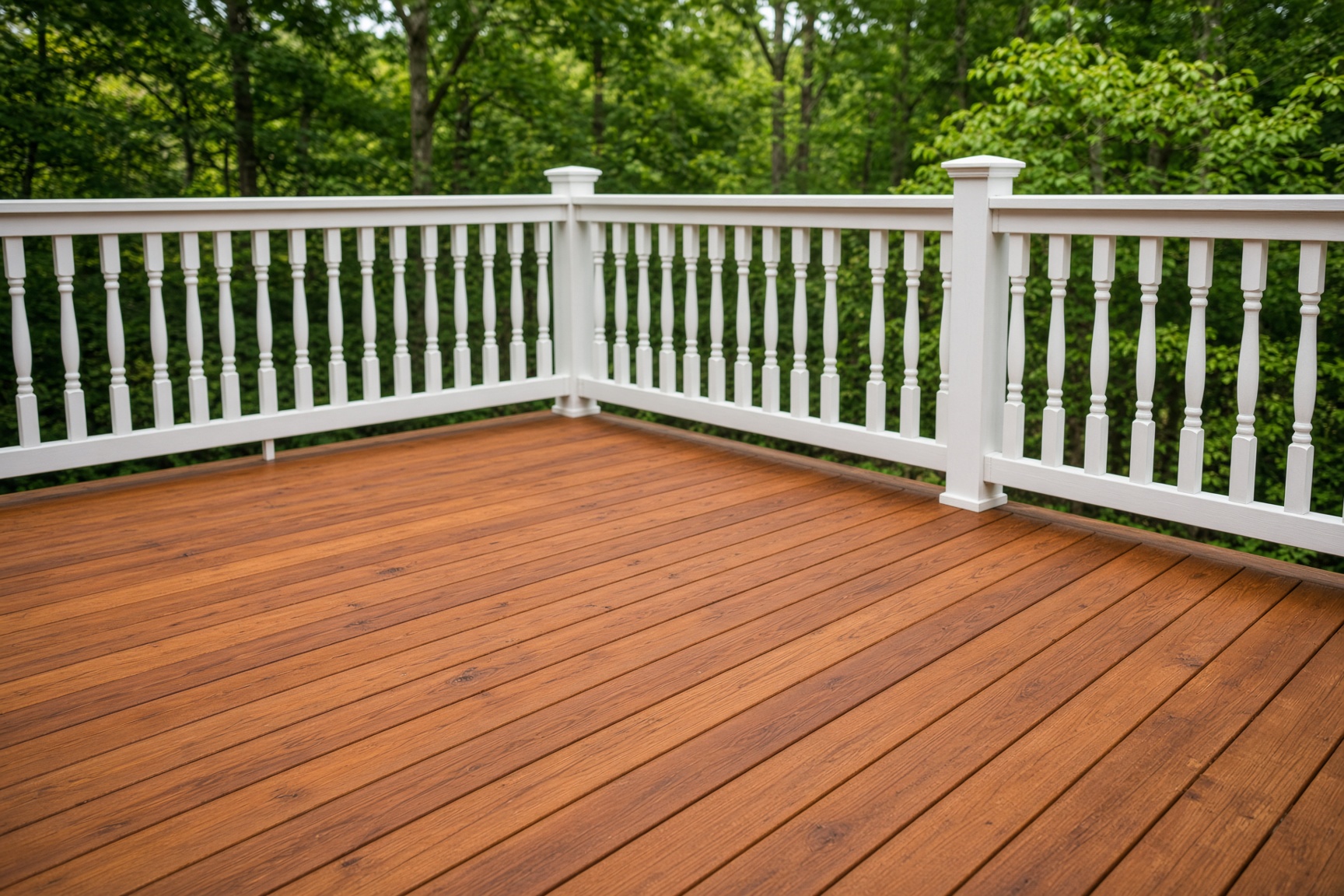 Wood deck staining and refinishing